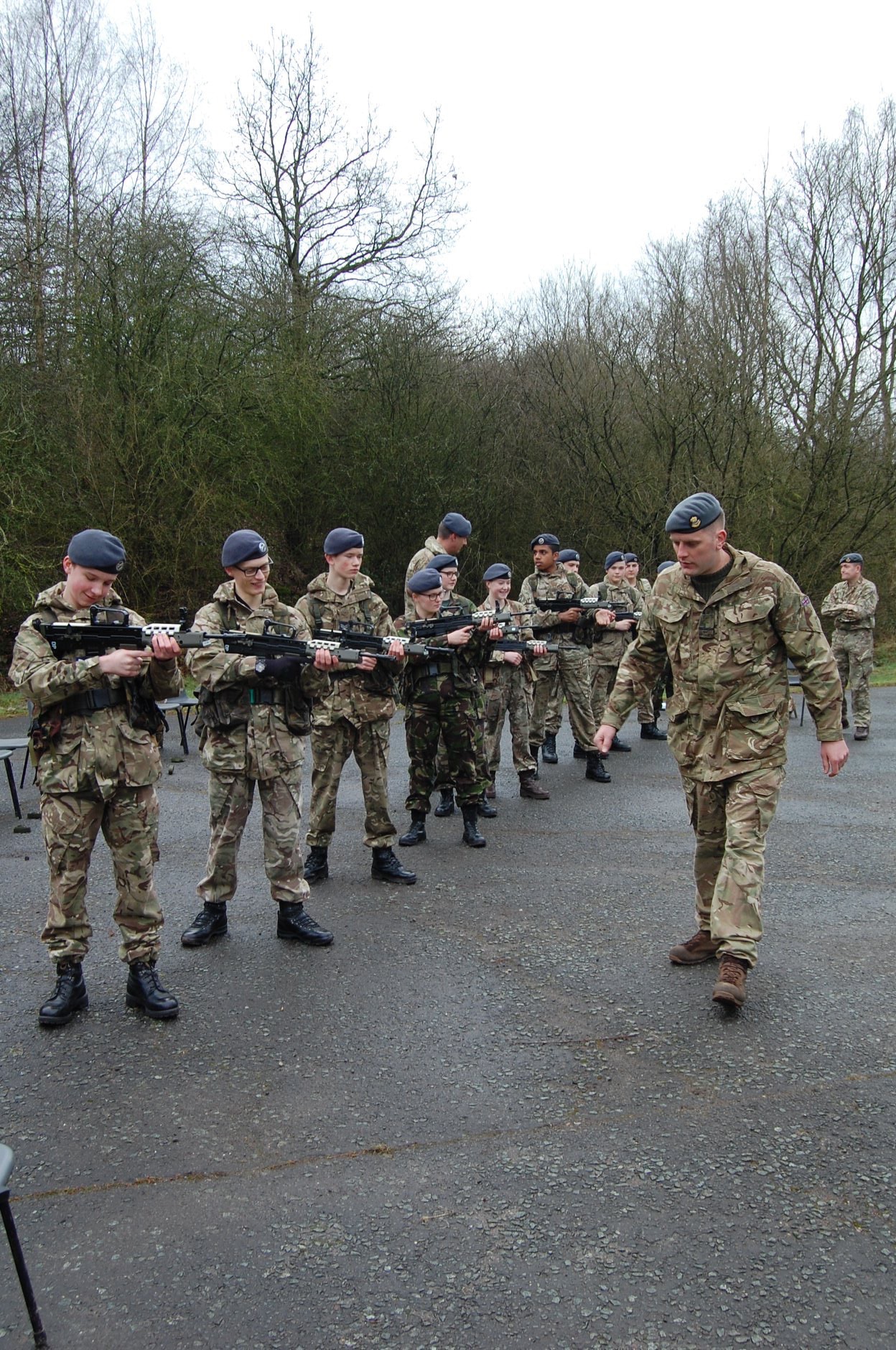 Military skills and shooting training