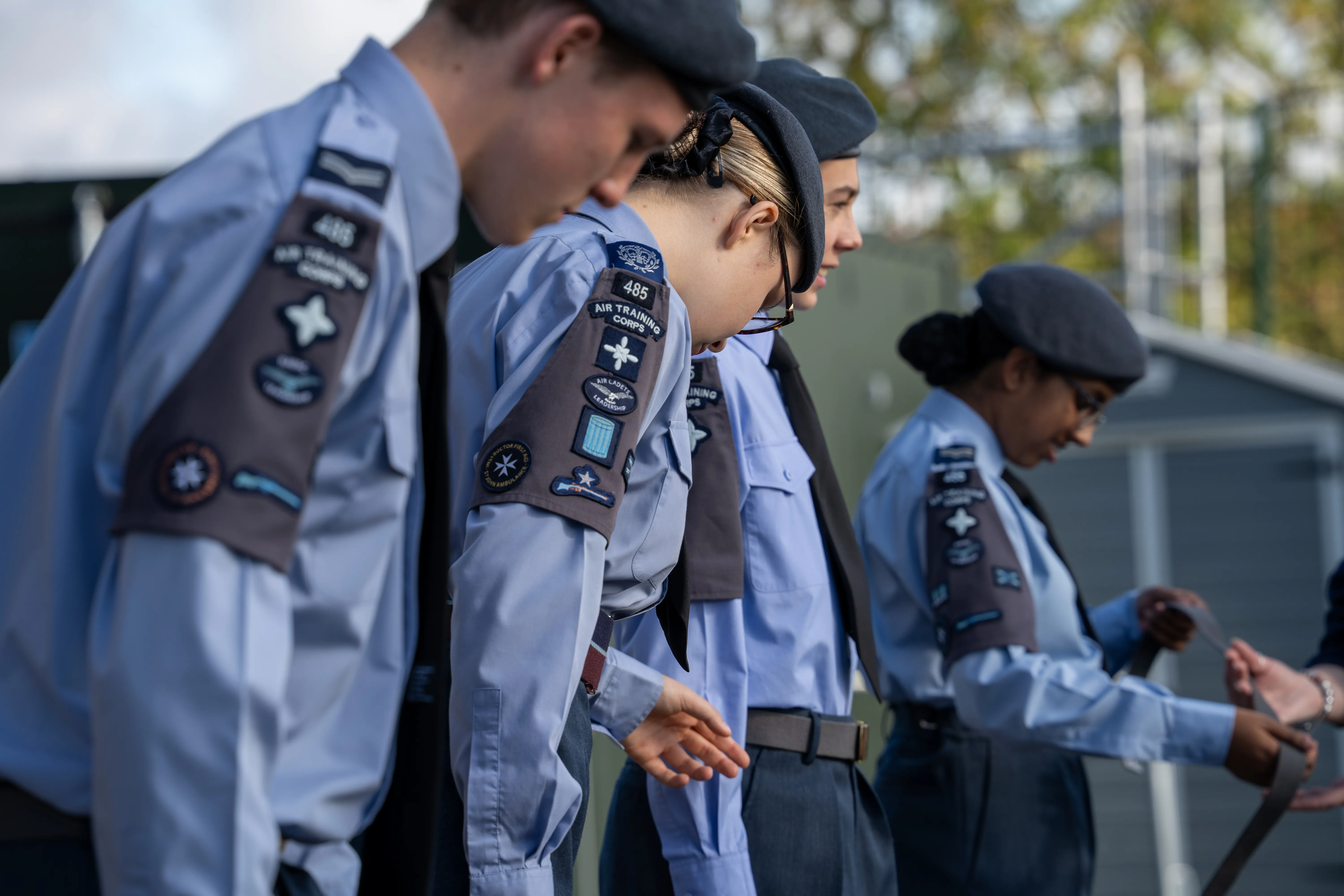 Cadets participating in ceremonial events