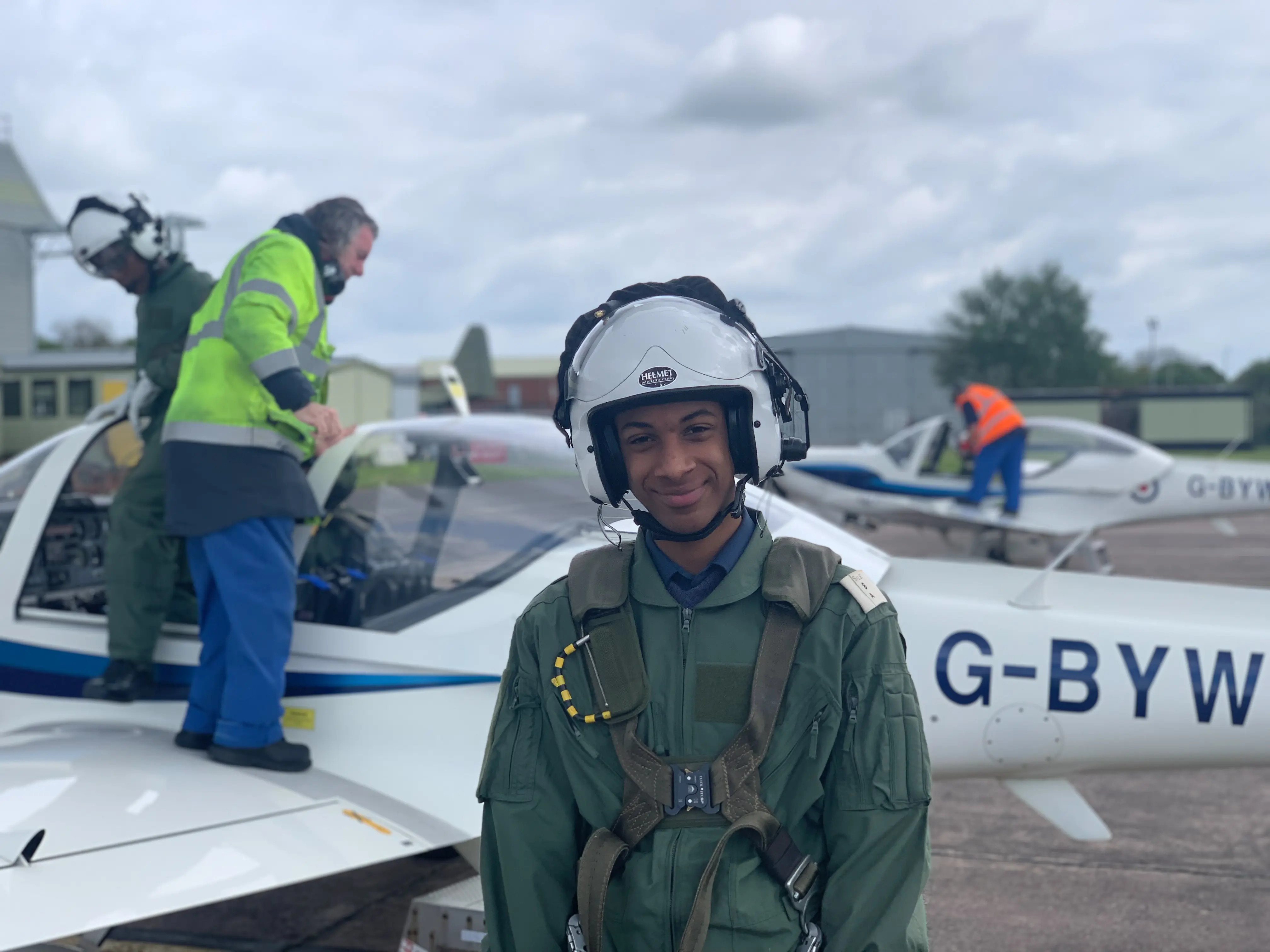 Cadets showing excitement during activities
