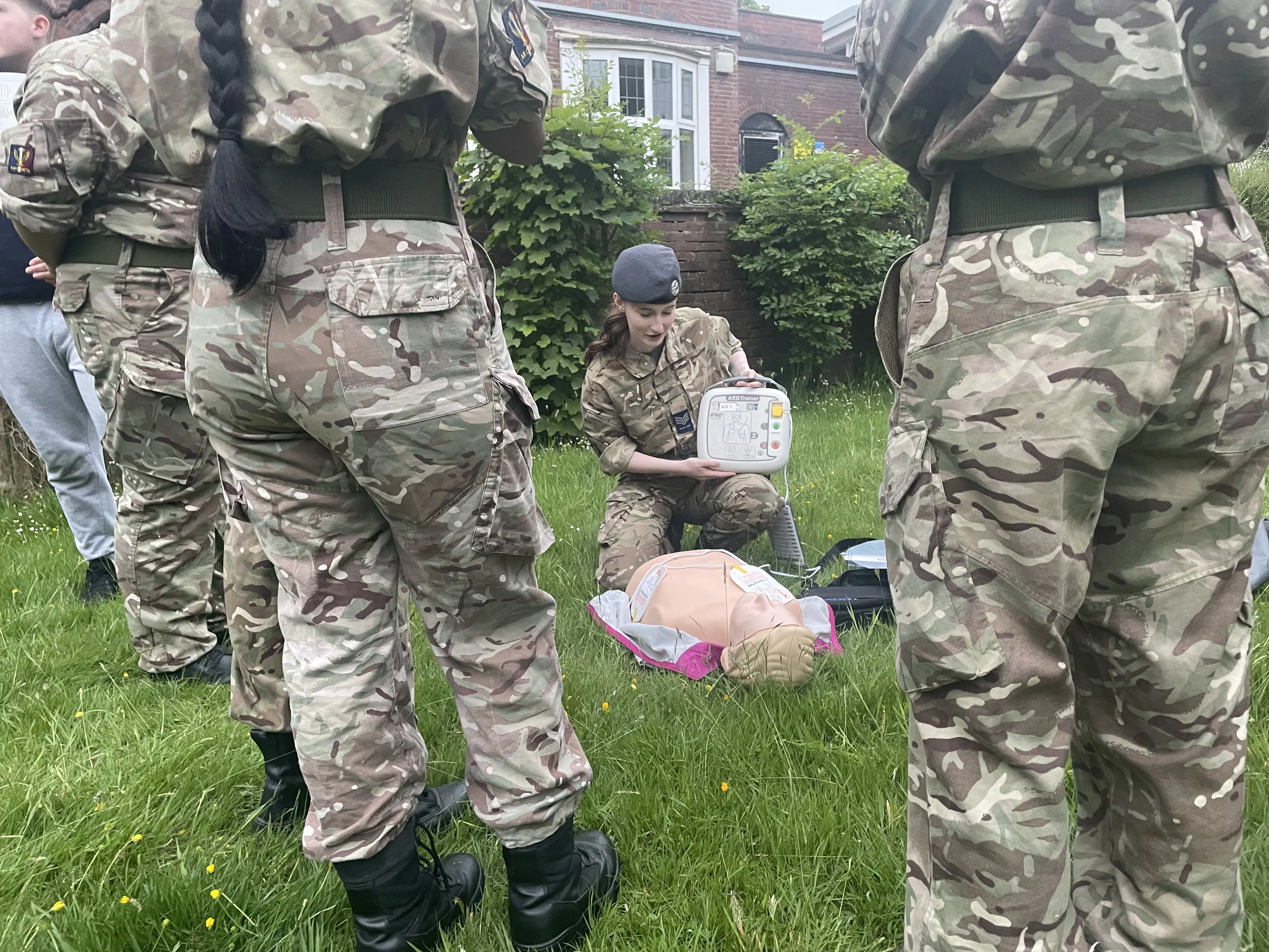 Cadets showing pride in their achievements
