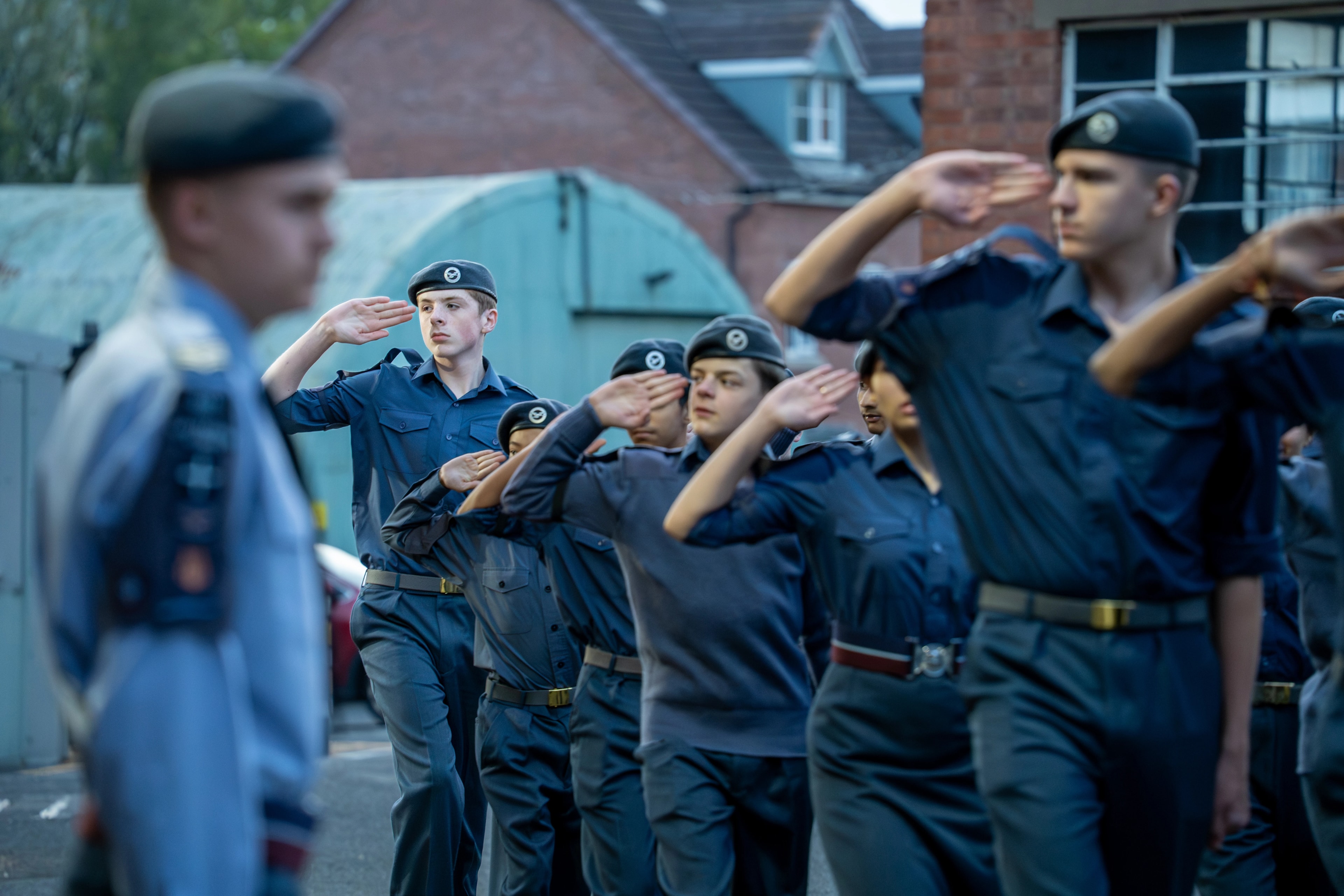Cadets engaging in musical activities